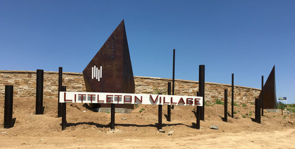 signage for littleton village, colorado