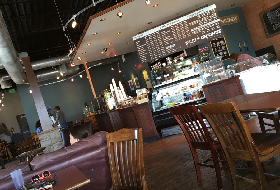 the interior of Solid Grounds Coffee Shop