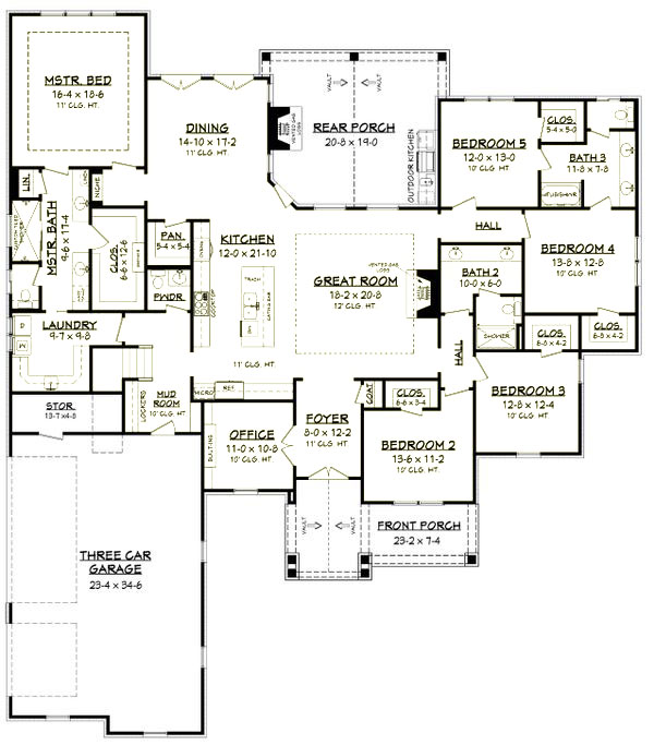 Large home floor plan